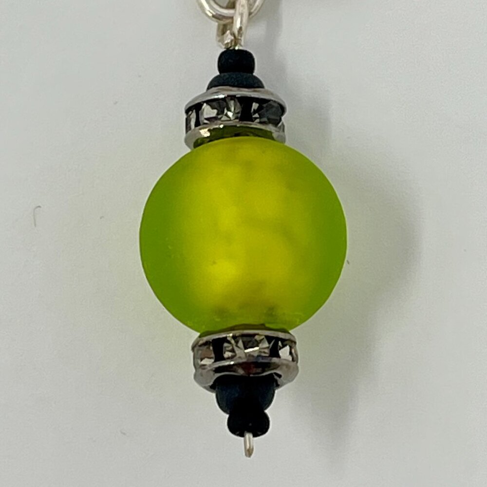 Sterling Silver Venetian Glass & Swarovski Crystal Earrings | Artisan Studio - Picture 2 of 4